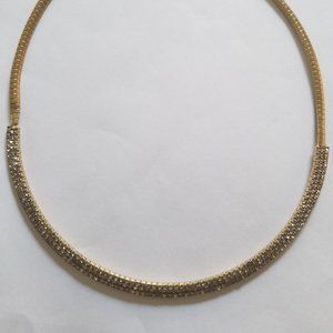 Gold Plated Choker Chain Necklace